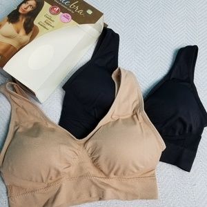 Genie Bra 2 pack Beige Black